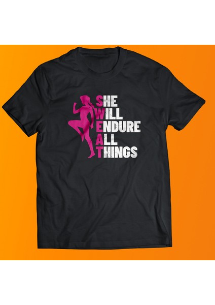 Sweat Baskılı %100 Pamuk Oversize T-Shirt Büyük Beden Tişört