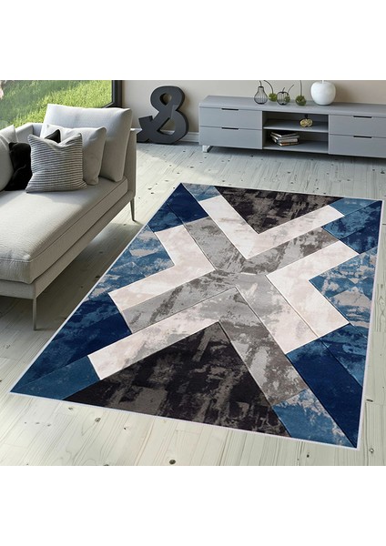 Dijital Baskı Yıkanabilir Kaymaz Taban Salon Halısı RVG1529-HT1389