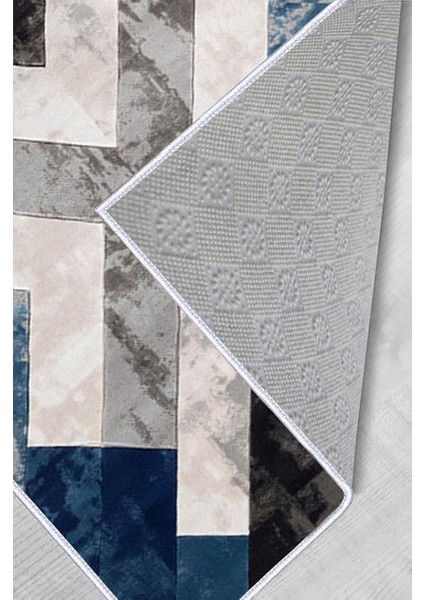 Dijital Baskı Yıkanabilir Kaymaz Taban Salon Halısı RVG1529-HT1389