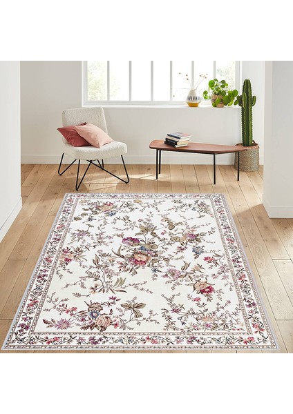 Dijital Baskı Yıkanabilir Kaymaz Taban Salon Halısı RVG1481