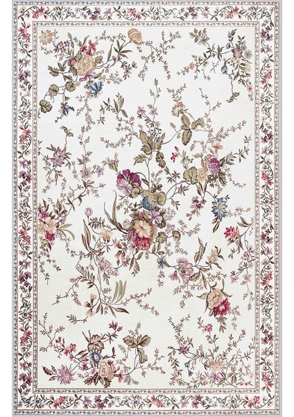 Dijital Baskı Yıkanabilir Kaymaz Taban Salon Halısı RVG1481