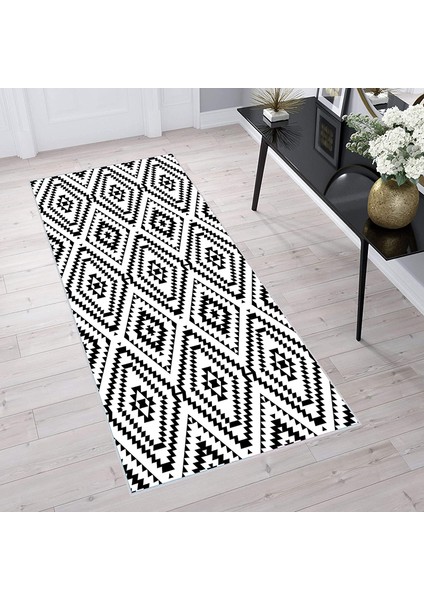 Dijital Baskı Yıkanabilir Kaymaz Taban Salon Halısı RVG1491