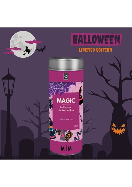 Mim Tea Magic Tea - Sihirli Mor Çay - Limited Halloween Edition -