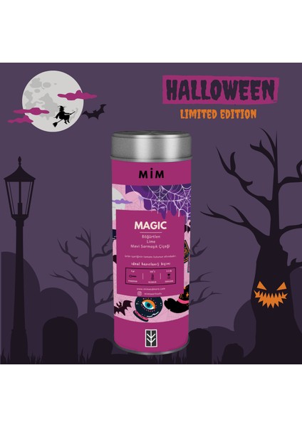 Mim Tea Magic Tea - Sihirli Mor Çay - Limited Halloween Edition -