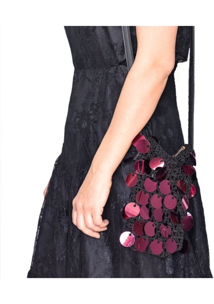 Payetli Örgü Abiye Kadın Çanta fiyatları