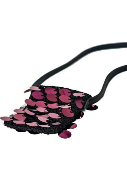 Payetli Örgü Abiye Kadın Çanta modelleri