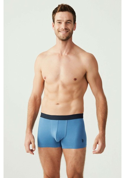 80256 Erkek Indigo-Lacivert-Indigo 3'lü Boxer indirimleri