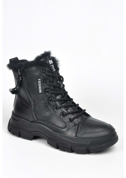 21K317 Kadın Siyah Içi Kürklü Sneaker Bot