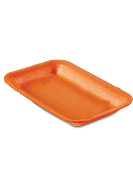 Turuncu Küçük Boy Köpük Tabak 500 gr 250 Adet