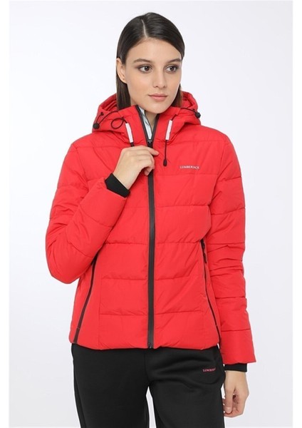 Apreski Coat Kadın Kısa Mont Kaban Kırmızı V5