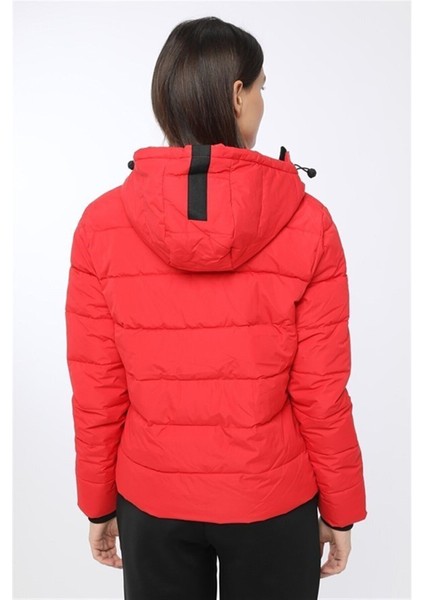 Apreski Coat Kadın Kısa Mont Kaban Kırmızı V5 fırsatları