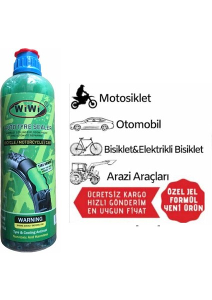 Wiwi Lastik Tamir Sıvısı Patlak Önleyici 380 ml