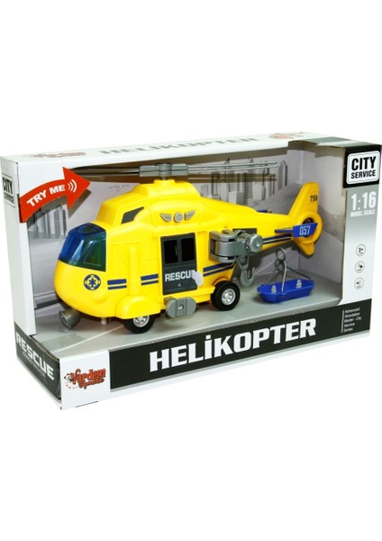 Sürtmeli Sesli Helikopter Sarı