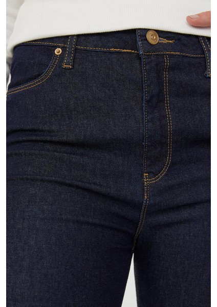 2028293 Kadın Natalıe Lesy Dark Wash Jean Pantolon