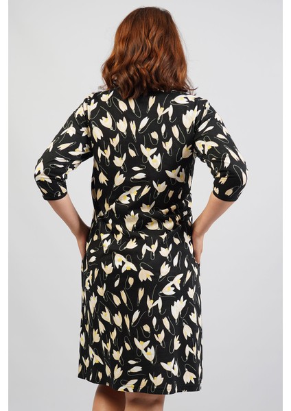 Pamuklu Büyük Beden Fakir Kolfermuarlı Ev Elbısesı fırsatları