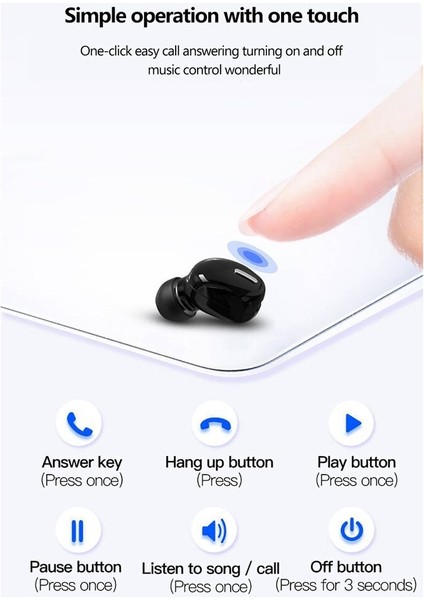 Mini Kulak Kablosuz Bluetooth 5.0 Kulaklık (Yurt Dışından) fiyatları