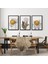 Altın Toplar 3 Parçalı Çerçeveli Tablo 26 x 35 cm (3 Adet) 1