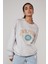 Mad Girls Gri Baskılı Kadın Sweatshirt MG1210 3