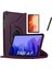 Samsung Galaxy Tab A 8.0" T290/295/297 360 Döner Tablet Kılıf + Kırmaz Cam + Tablet Tutucu Mor 1