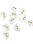 10 Adet 14 mm Kuş Düğme (Beyaz) 1