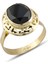 Altın Grek Siyah Renk Yüzük 15 1
