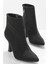 Siyah Süet Kadın Bot ve Bootie K029480100 1