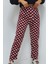 Yuvarlak Desenli Pijama Altı Kırmızı 3