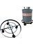 Metal Haddeleme Bitki Caddy Yuvarlak Bitki Standı Arabası Ekici Tutucu Daire Tepsi Mover 360 Derece Döner Tekerlekleri ile - 32 cm (Yurt Dışından) 5