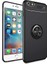 iPhone 6 Plus Yüzüklü Manyetik Ravel Kılıf Nano Ekran Koruyucu Full Setsiyah 1