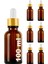 100 cc Amber Damlalık Metal Gold Sızdırmaz Kapaklı 100 ml Dropper Cam Serum Şişesi 6 Adet 1