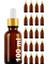 100 cc Amber Damlalık Metal Gold Sızdırmaz Kapaklı 100 ml Dropper Cam Serum Şişesi 20 Adet 1
