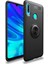 Huawei Y6 2019 Yüzüklü Manyetik Ravel Kılıf Nano Ekran Koruyucu Full Setsiyah 1