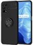 Realme 7 Pro Yüzüklü Manyetik Ravel Kılıf Nano Ekran Koruyucu Full Setsiyah 1