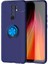 Xiaomi Redmi 9 Yüzüklü Manyetik Ravel Kılıf Nano Ekran Koruyucu Full Setmavi 1