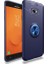 Samsung Galaxy J7 Prime 2 Yüzüklü Manyetik Ravel Kılıf Nano Ekran Koruyucu Full Setmavi 1