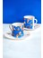 Yeni Yıl Serisi X'mas Toys-Blue 2 Kişilik Kahve Fincan Takımı 1