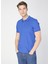 Polo Yaka Düz İndigo Erkek T-Shirt LEGOLAS Y 1