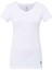 66004 Kadın Beyaz Kısa Kollu V-Yaka T-Shirt 3
