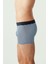80256 Erkek Indigo-Lacivert-Indigo 3'lü Boxer 3