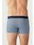 80256 Erkek Indigo-Lacivert-Indigo 3'lü Boxer 4