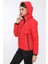 Apreski Coat Kadın Kısa Mont Kaban Kırmızı V5 2