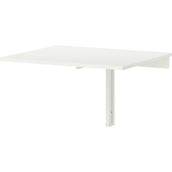 IKEA Norberg Duvara Monte Masa Beyaz 75X60 cm