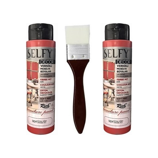 Rich Selfy Decor Vernikli Mobilya Boyası 5824 Kardinal Fiyatı