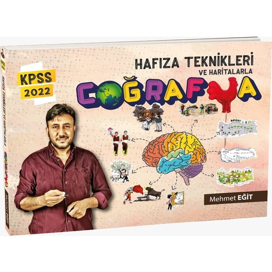 Mehmet Eğit 2023 Haritalar ve Hafıza Teknikleriyle Coğrafya Kitabı