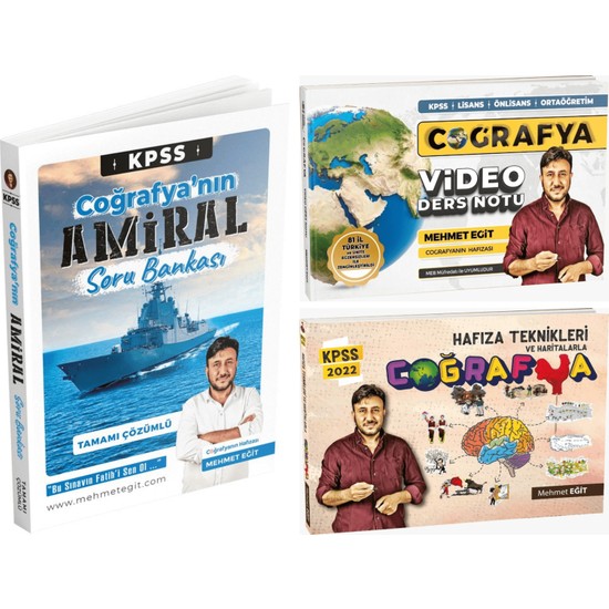 Mehmet Eğit 2022 KPSS Amiral + Ders Notları + Hafıza Kitabı