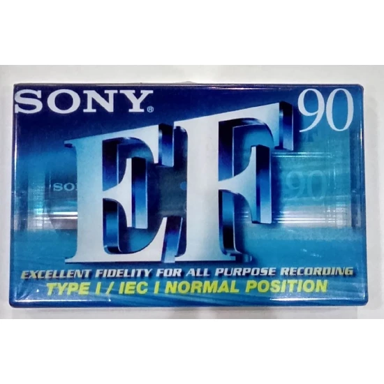 Sony Ef 90LIK Boş Teyp Kaseti Orijinal Sıfır Ürün