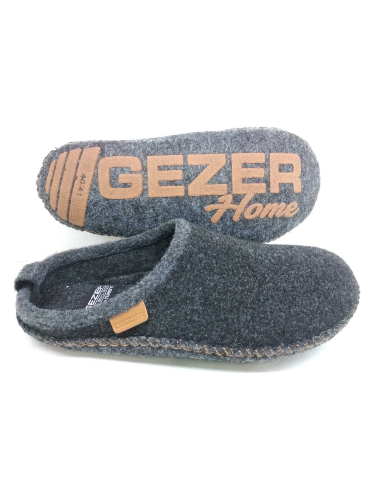 Gezer Erkek Rahat Taban Hafif ve Şık Keçe Ev Terliği