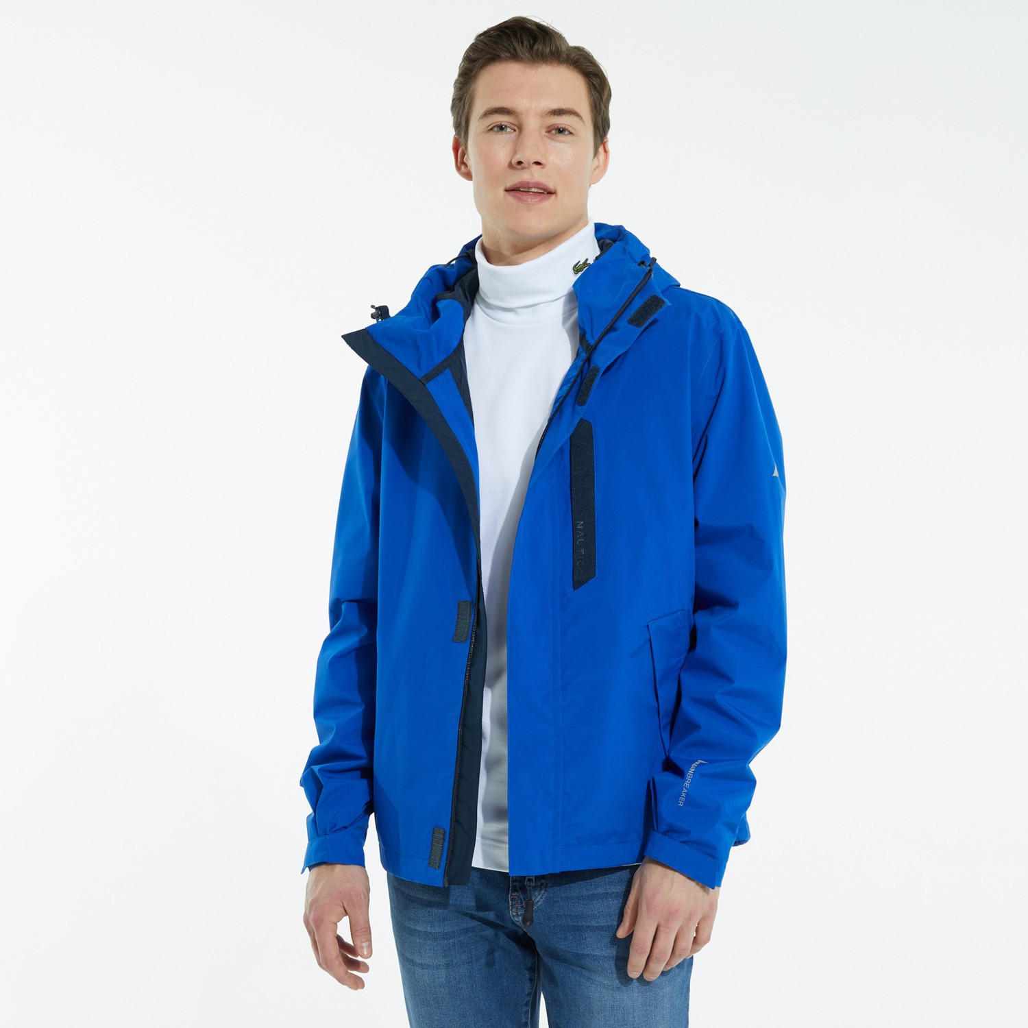 Nautica Erkek Saks Mavisi Su Geçirmez Yağmurluk J17560T.40P