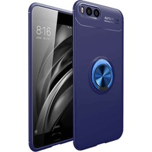 Kvy Xiaomi Mi A1 Yüzüklü Manyetik Ravel Kılıf Mavi