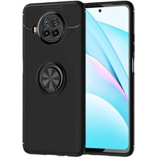 Kvy Xiaomi Redmi Note 9 Pro 5g Yüzüklü Manyetik Ravel Kılıf Siyah
